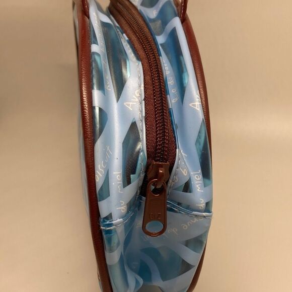 Hello Kitty 2003 by Sanrio Angel Cafe Paris Blue Brown Clear Mini Bag Ra… - Picture 7 of 11